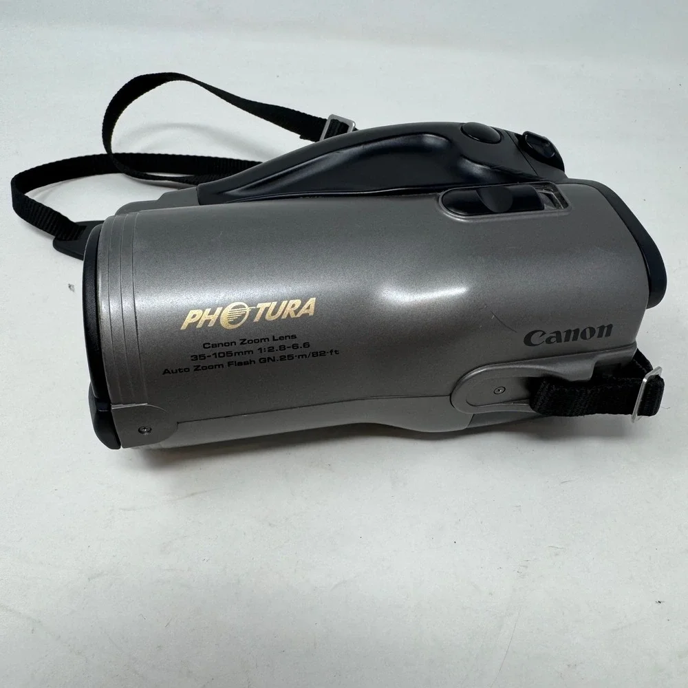 Canon Photura 35mm Film Camera 35-105mm Zoom Lens Point and Shoot As READ Descr.